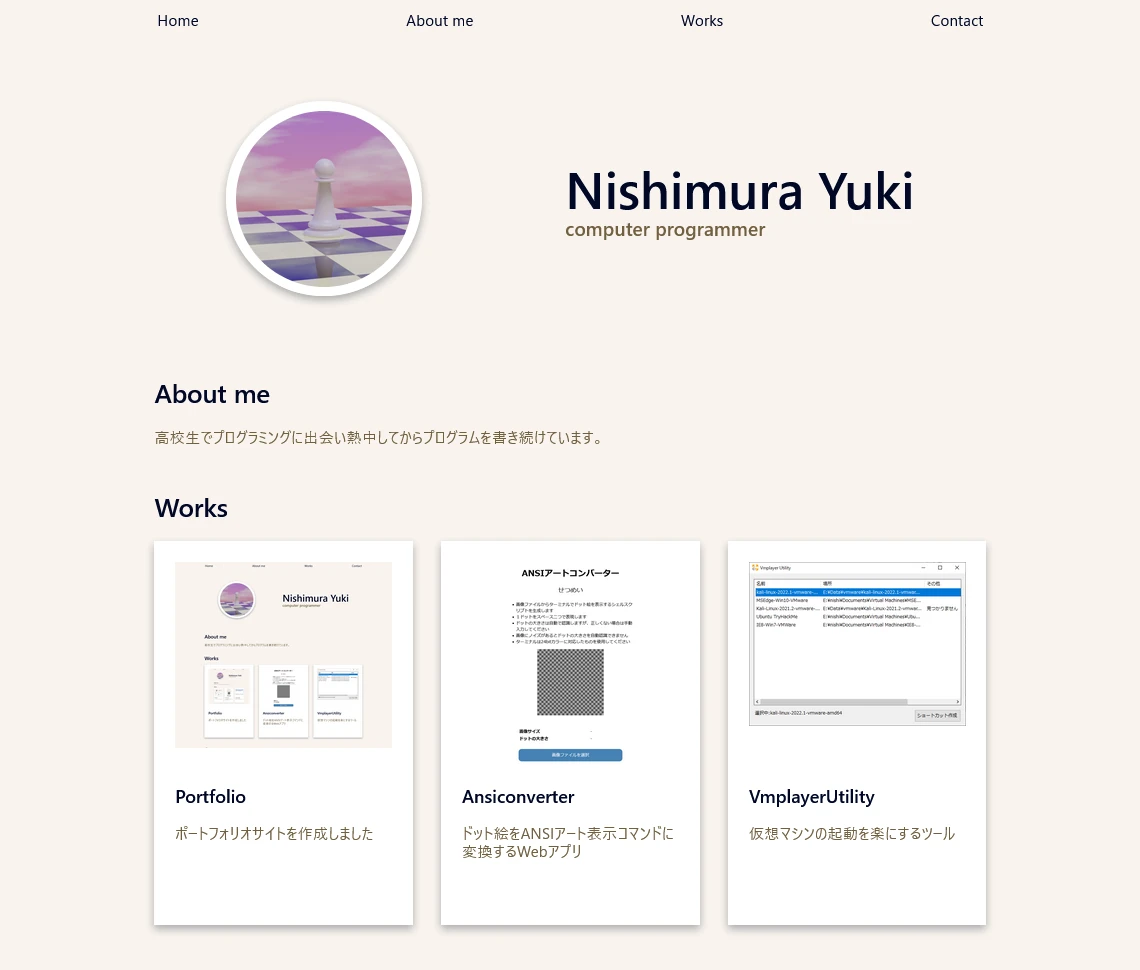 Yuki's Portfolio